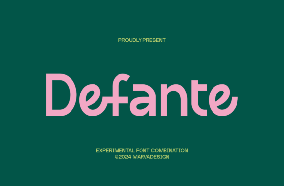 Defante: A Modern Typeface for Elegant Design
