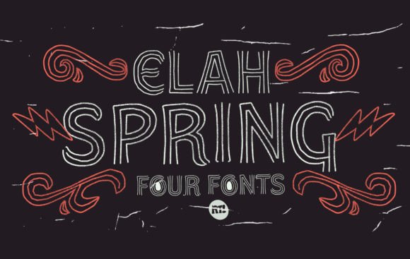 Elah Spring: A Playful Font for Creative Projects