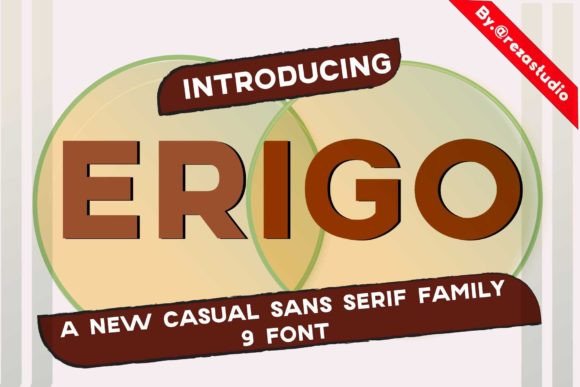 Erigo: A Modern Typeface for Elegant Design