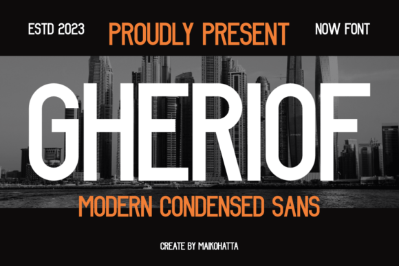 Gheriof: A Sleek Font for Business Branding