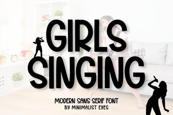 Girls Singing Font