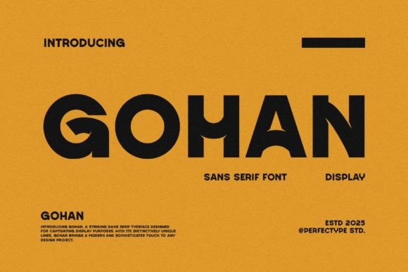 Gohan: A Versatile Sans Serif
