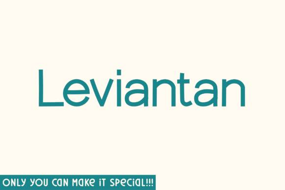 Leviantan: A Stylish Sans Serif