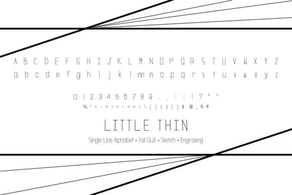 Little Thin: A Delicate Display Font