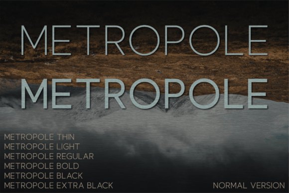 Metropole: A Modern Typeface for Elegant Design