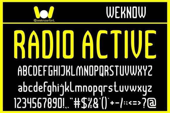 Radio Active: A Bold Font for Web Design