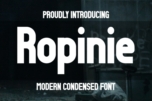 Ropinie: A Bold Font for Film-Style Branding
