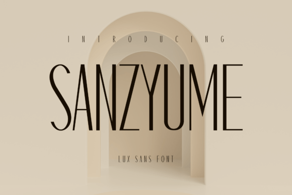 Sanzyume: A Stylish Font for Business Branding