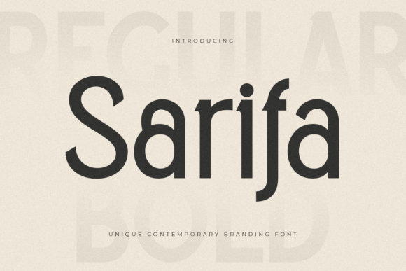 Sarifa: A Warm, Natural Font for Makers