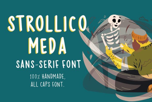 Strollico Meda: A Handwritten Font for Creative Projects
