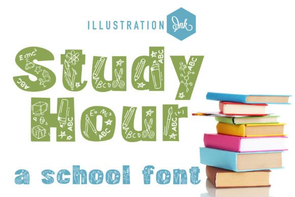 Study Hour Font: A Nostalgic Design Boost