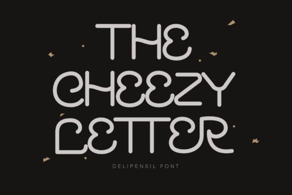 The Cheezy Letter Font