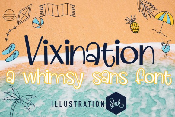 Vixination: A Youthful Script Font for Creative Projects